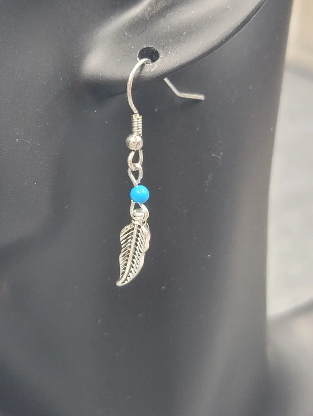 Southwest Style Earrings, Dangling, Silver & Turquoise Colors 5 Pairs NEW